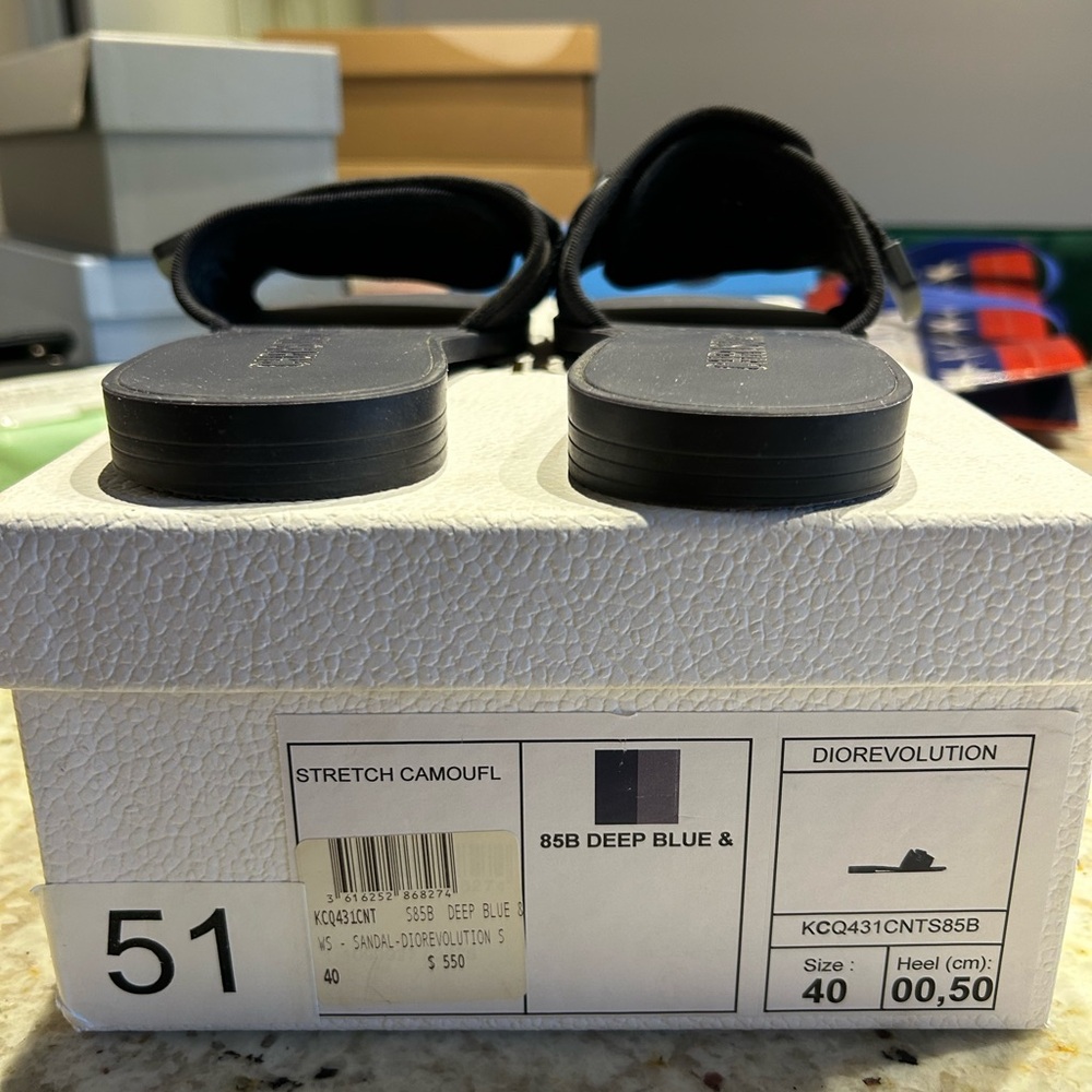 Christian Dior evolution sandal, Size: 40, Color: Blue - Picture 2 of 3